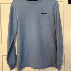 Patagonia Blue Long Sleeve Tee
